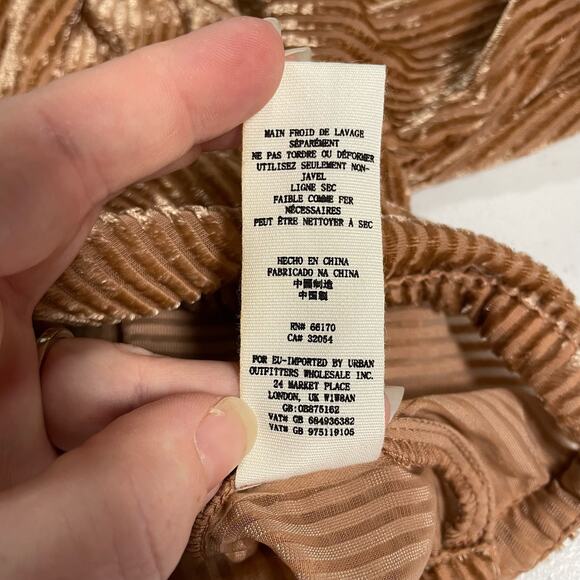 Free People Aspen Nights Velvet Button Up Top Size XS - Picture 7 of 7